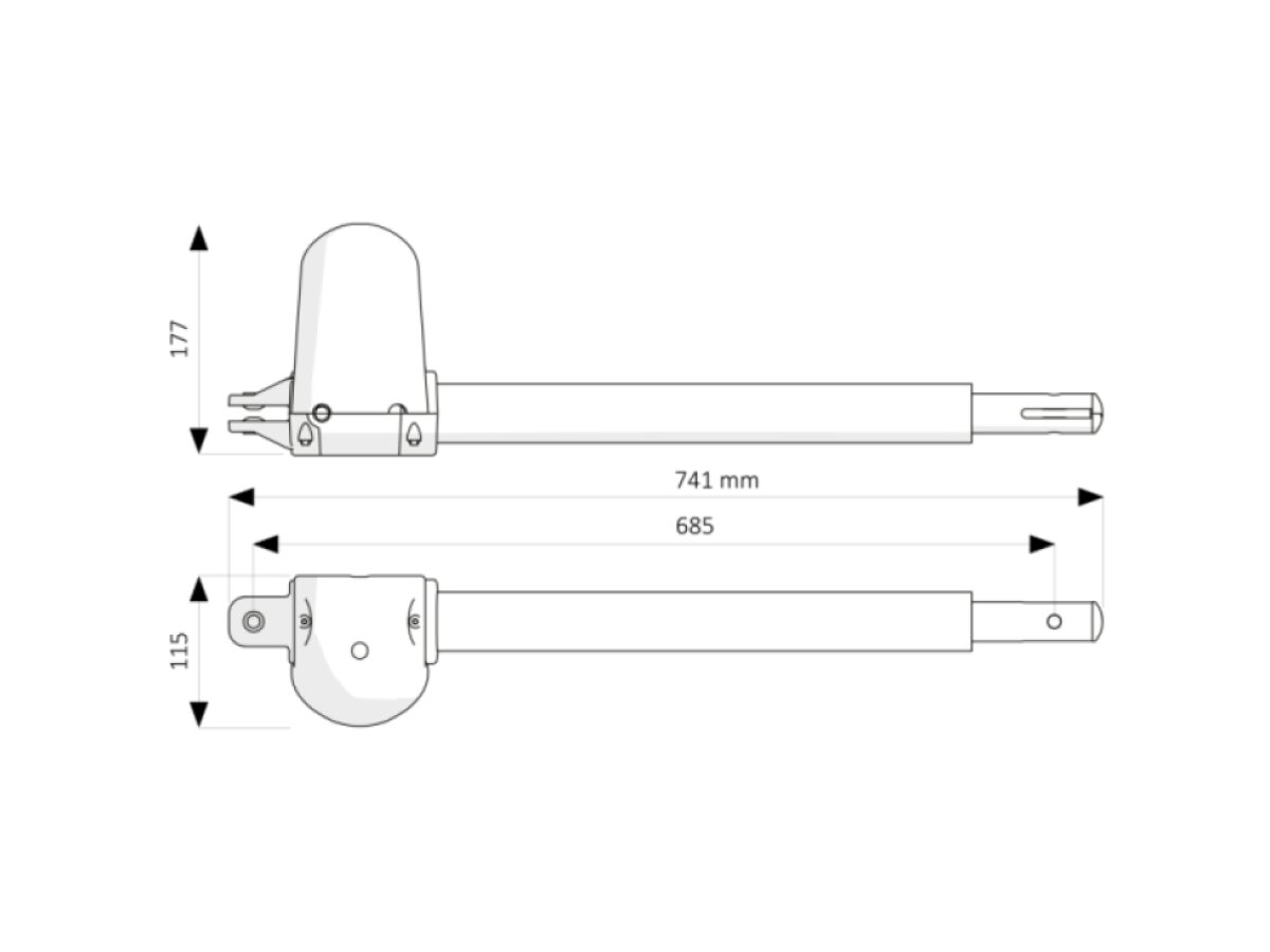 Pohon na dvojkrídlovú bránu KEY STAR3224KR do 2×3 m