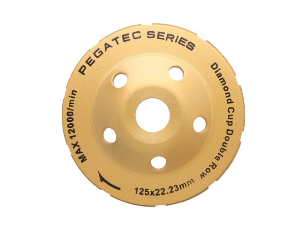 Brúsny diamantový kotúč 125x22mm, bez závitu, dvojradový