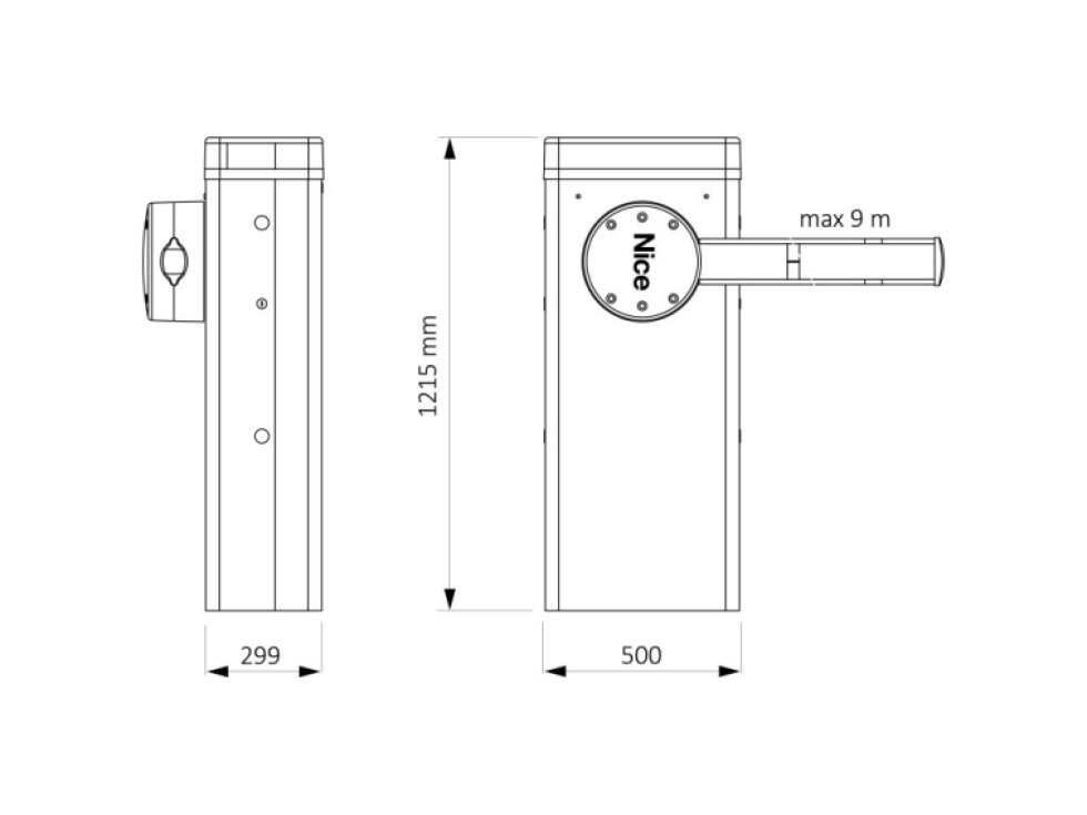 L-BAR KIT automatická závora do 9 m