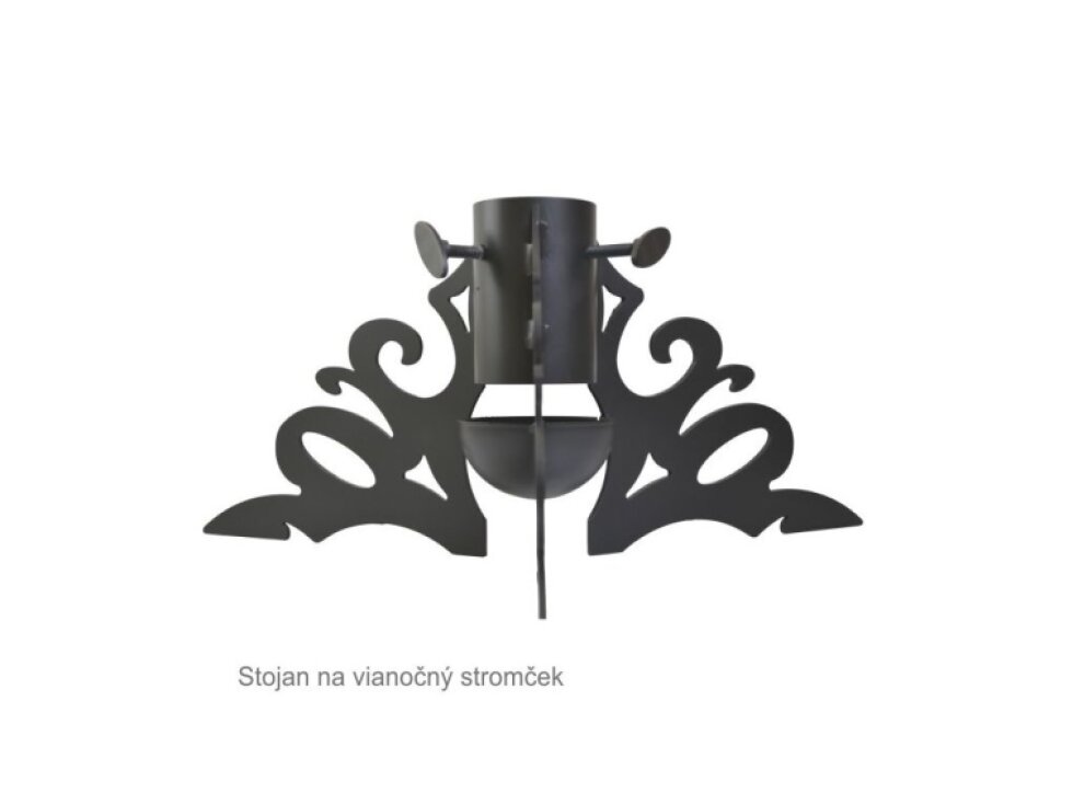 stojan na vianočný stromček MODERN, čierny, 500x500x230mm