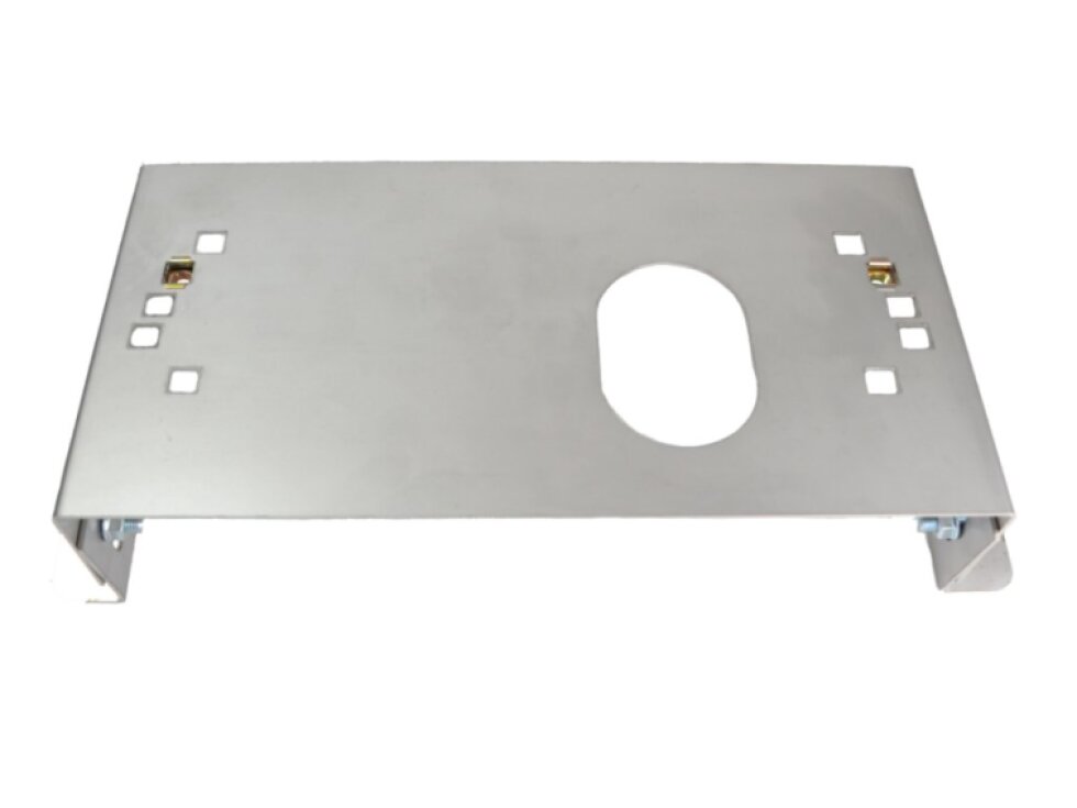 Výškovo nastaviteľný univerzálny podstavec pre pohon brány – nerez, 65-85 mm