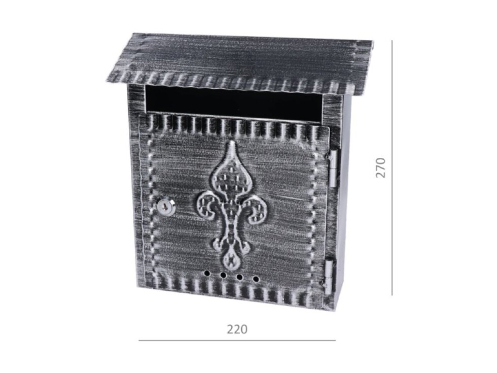 Schránka poštová (260x275x100mm) patina, max. formát listu: C5