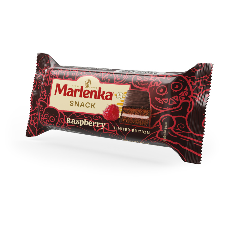 Halloweenský Malinový medový Snack MARLENKA® 20 x 50 g
