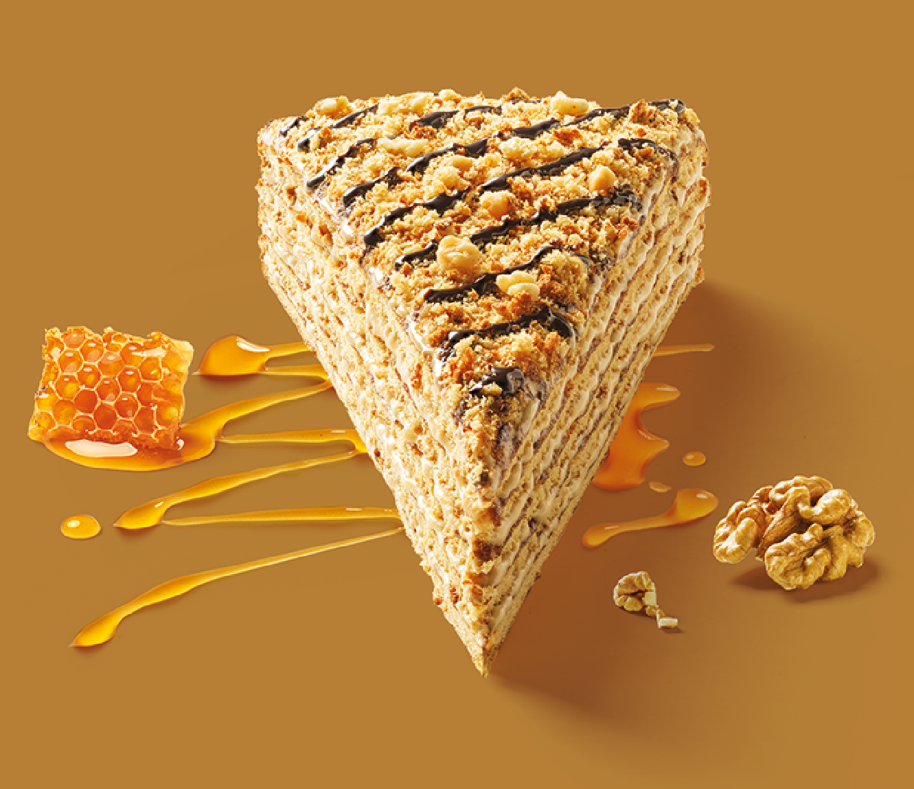 Medový dort MARLENKA® s vlašskými ořechy 800 g