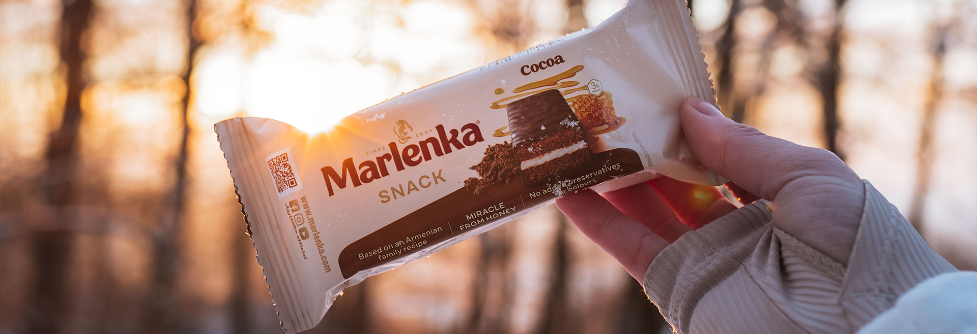 Kakaový medový Snack MARLENKA® 50 g