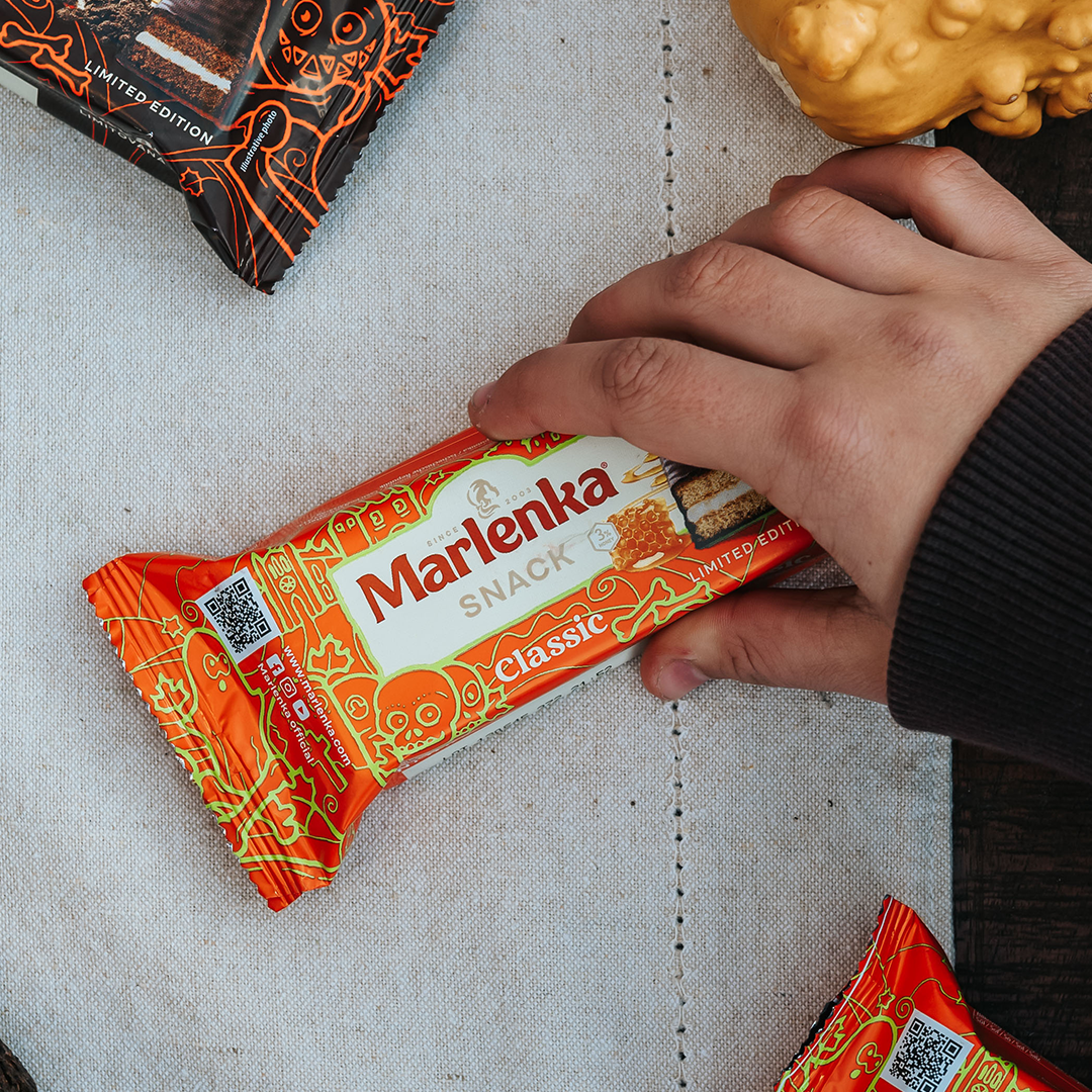 Halloweenský Medový Snack MARLENKA® 20 x 50 g