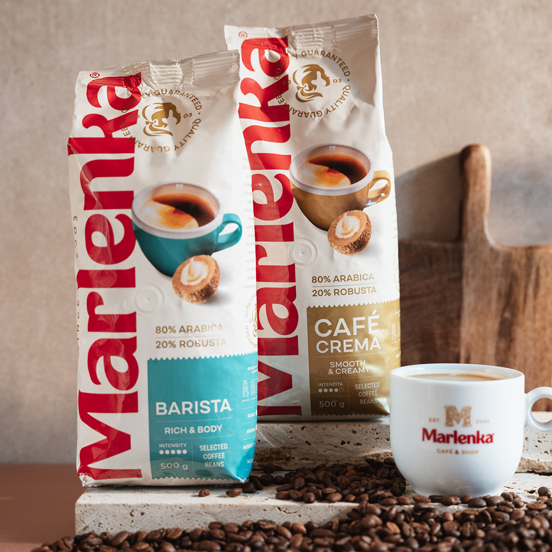 Duopack MARLENKA® - café Crema + Barista 2 x 500 g