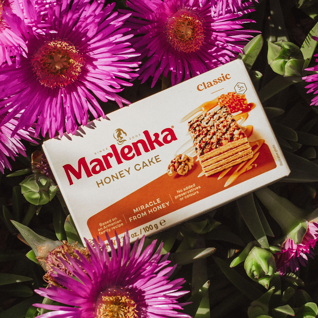 Medový dortík MARLENKA® s vlašskými ořechy 100 g