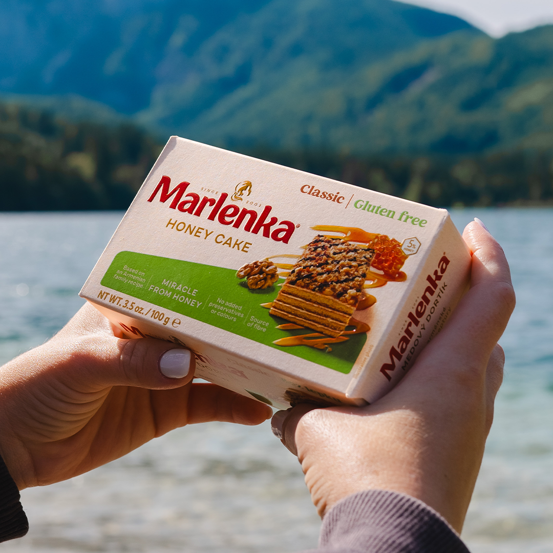 BEZLEPKOVÝ medový dortík MARLENKA® s vlašskými ořechy 100 g