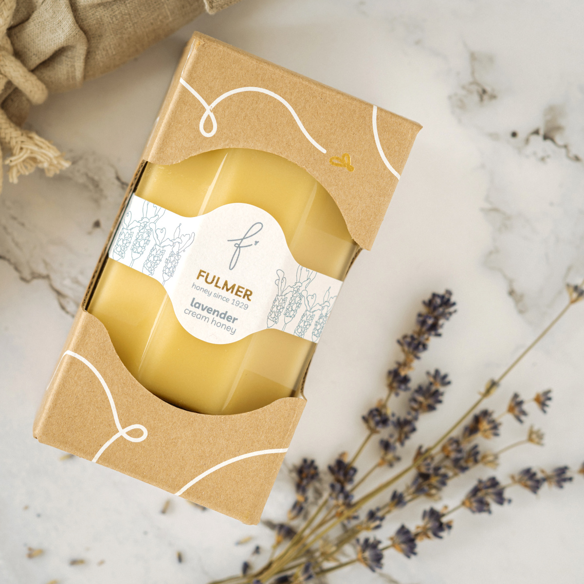 Levandulový pastovaný med 350 g