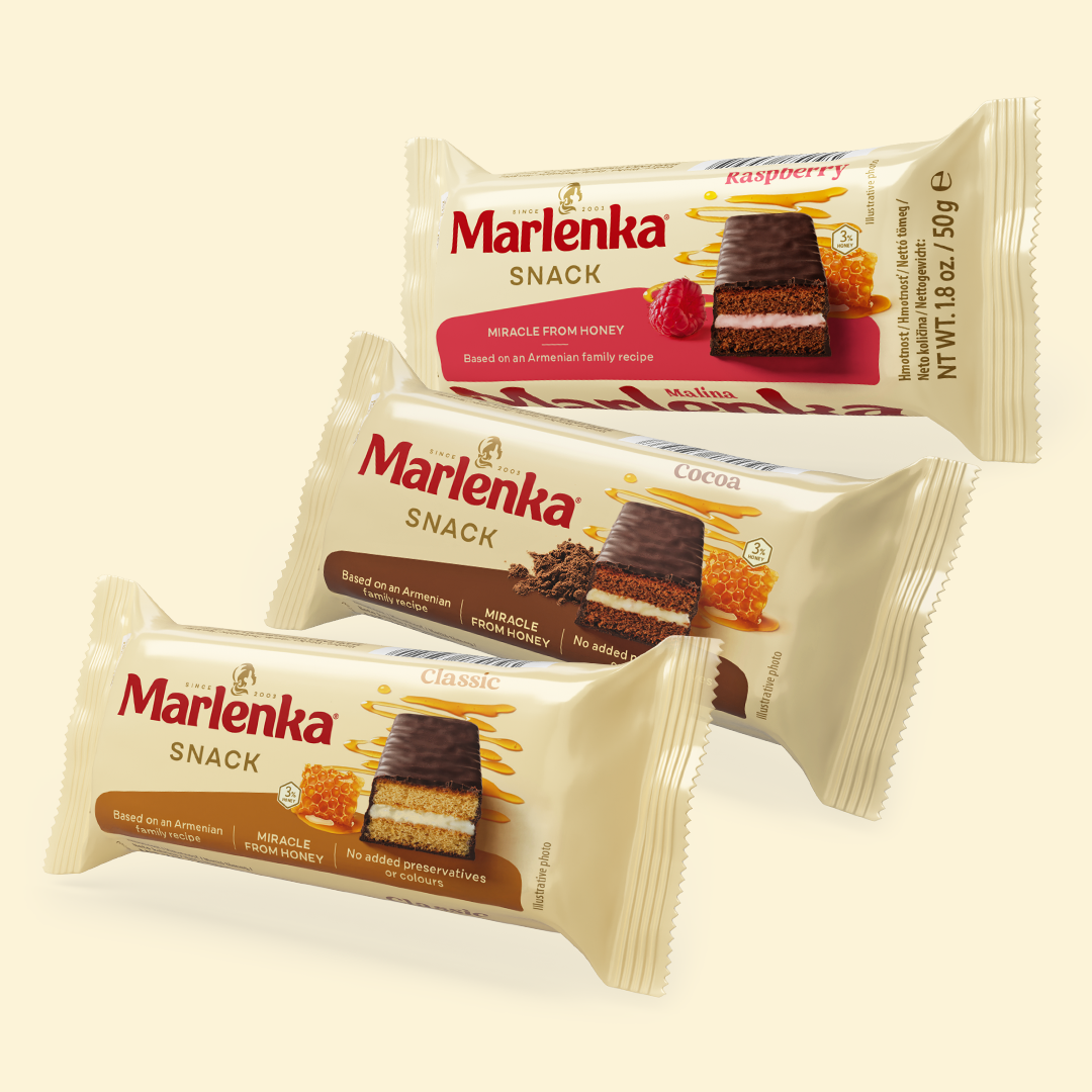 Triopack Medové Snacky MARLENKA® 3 x 50 g