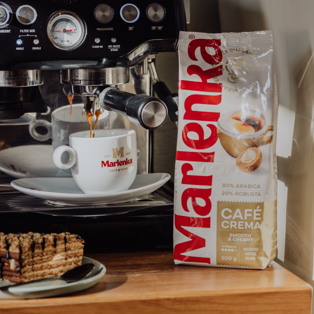 Akcia 2+1 MARLENKA® café Crema 2 x 500 g + Sirup MONIN Vanilka 0,25 l