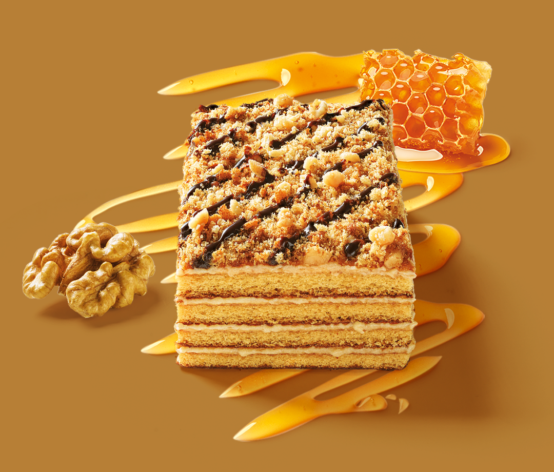 Medový dortík MARLENKA® s vlašskými ořechy 100 g