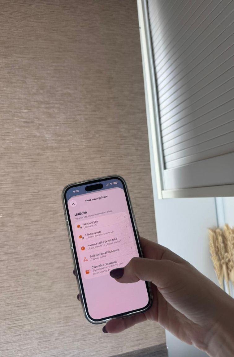 Ovládání chytrých rolet aplikací