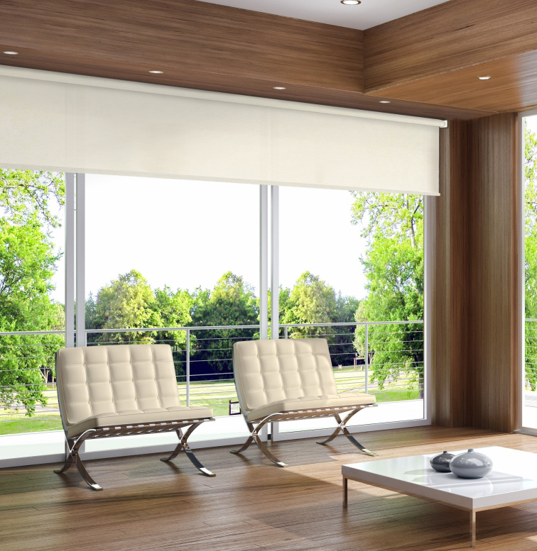 Ukázka realizace průsvitné rolety