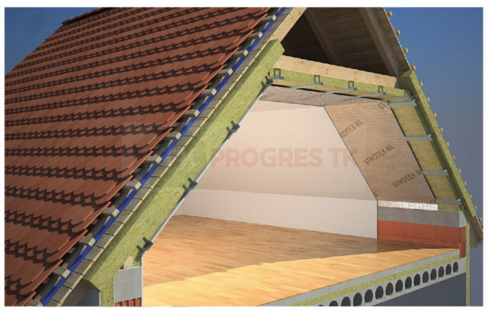 STROTEX AL parozábranná fólia 90 g/m² – balenie 75 m²