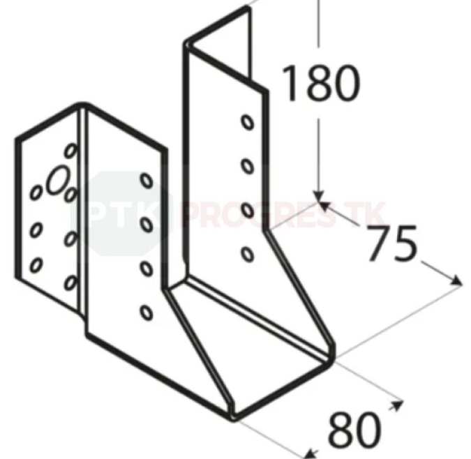 Papuča WB 28 trámov 80x180x2mm
