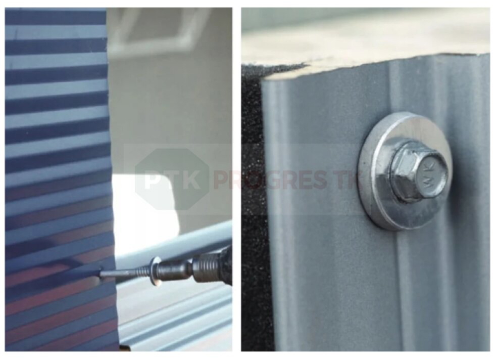 Skrutka WSW 12 6,3/5,5X155 sendičové panely do ocele do 12mm - 100ks