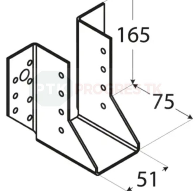 Papuča WB 12 trámov 51x165x2mm