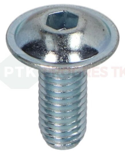 Skrutka ISO 7380-2 FL M12X40 ZN 10.9 s polguľatou hlavou a prírubou -100ks