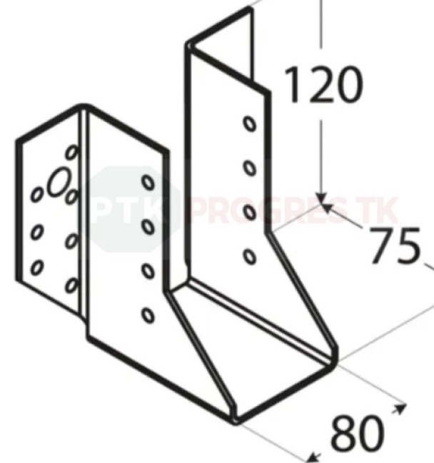 Papuča WB 26 trámov 80x120x2mm