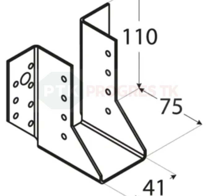Papuča WB 05 trámov 41x110x2mm
