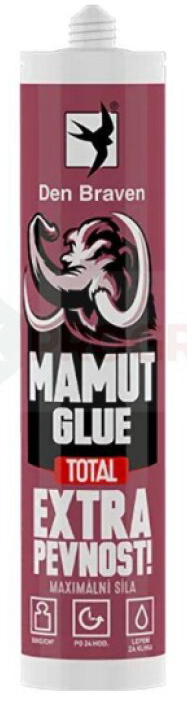 Mamut Glue Total 290 ml biele – univerzálne montážne lepidlo
