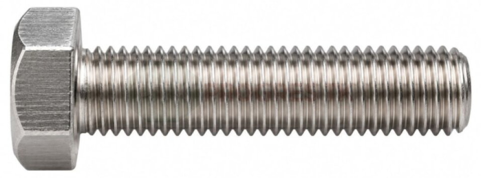 Skrutka Din 933 M 5x 30 metrická šesťhranná celozávit A2 nerez - 200 ks