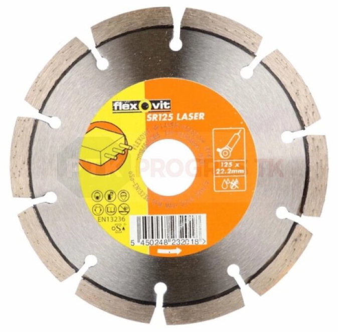 Flexovit SR125 diamantový kotúč 125 mm na armovaný betón