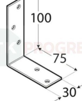 Uholník KB 1 trámový 100x 75x30x3 bal.20ks