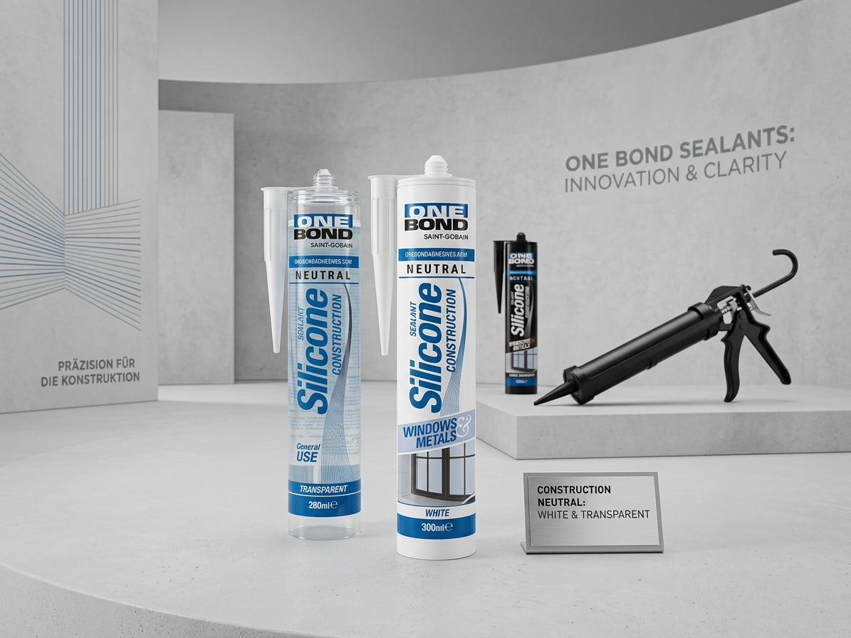 OneBond Constru. neutrálny biely konštrukčný silikón 300 ml