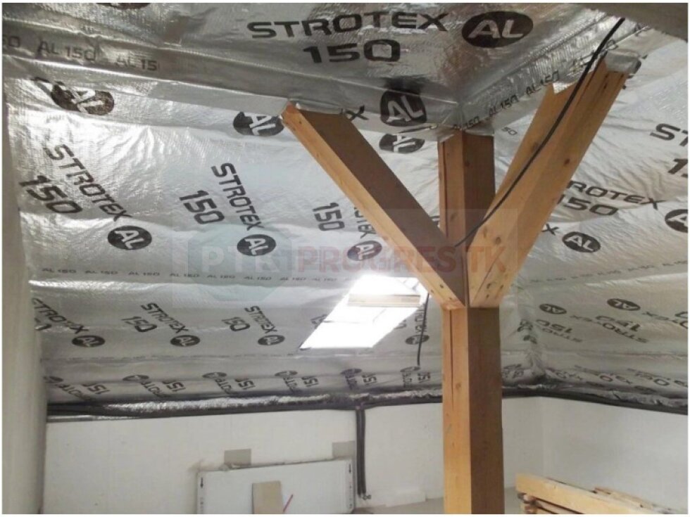 STROTEX AL 150 g/m² parozábranná fólia, balenie 75 m²