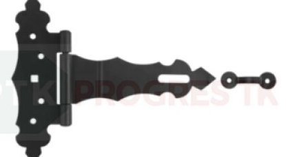 ZBZ 150 ozdobný čierny záves na bránku 150 × 50 × 170 × 2,5 mm