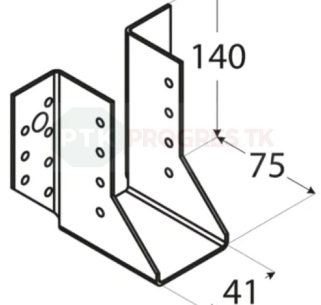 Papuča WB 06 trámov 41x140x2mm