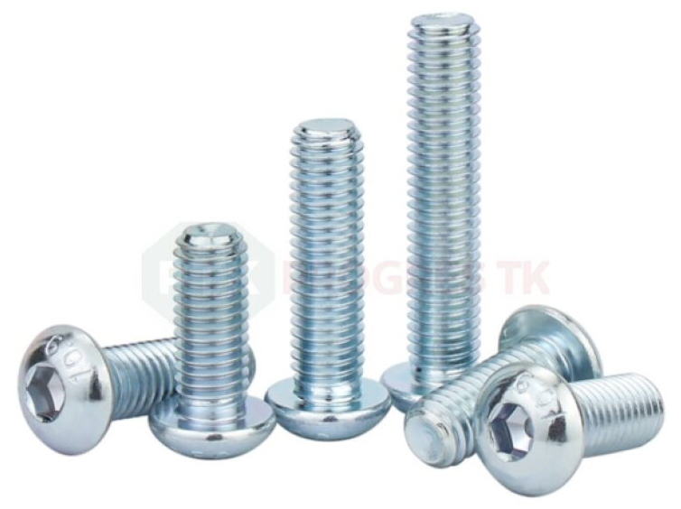 Skrutka ISO 7380 M 8x 40 s polgulatou hlavou 10.9 zinok - 200ks