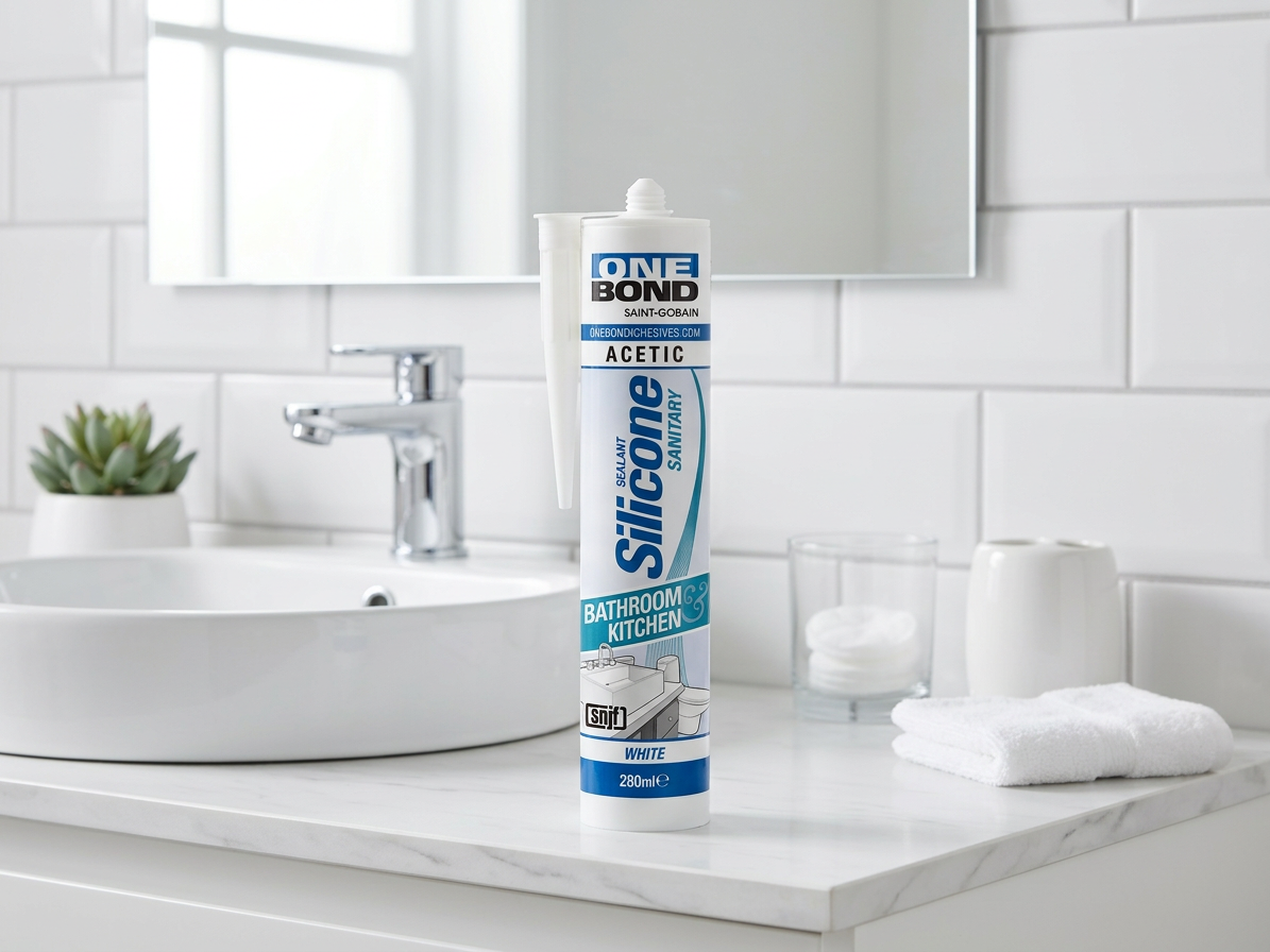 OneBond sanitárny silikón 280 ml, biely