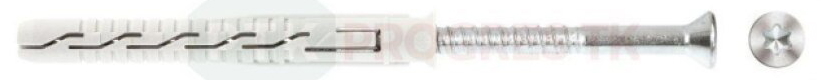 KPS FAST 8X 80 Rámové hmoždinky so skrutkou so zápustnou hlavou, Torx - 50 ks