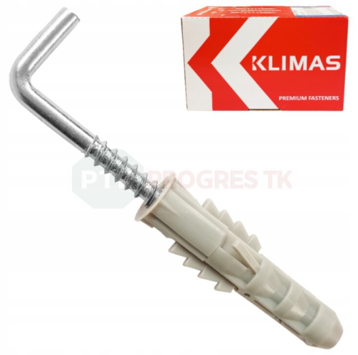 Hmoždinka PX 10-D s rovným hákom - 100ks