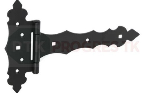 Záves ZOB 100 "čierny" bránkový ozdobný 100X35X130x2mm