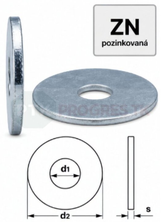Podložka 10,5x25 ZN karosárska bal. 500ks