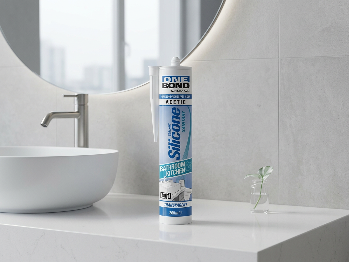 OneBond sanitárny silikón transparentný 280 ml