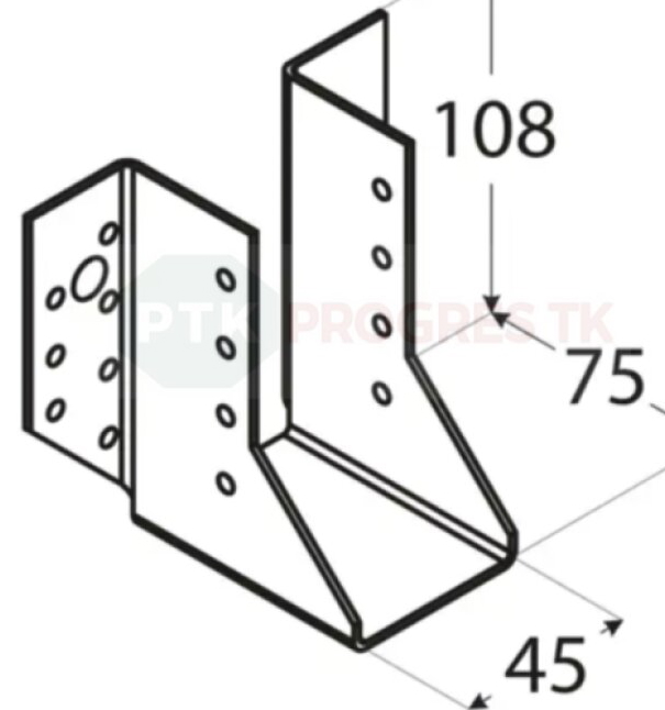 Papuča WB 08 trámov 45x108x2mm