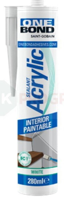 OneBond Acrylic Universal akrylátový tmel 280 ml biely