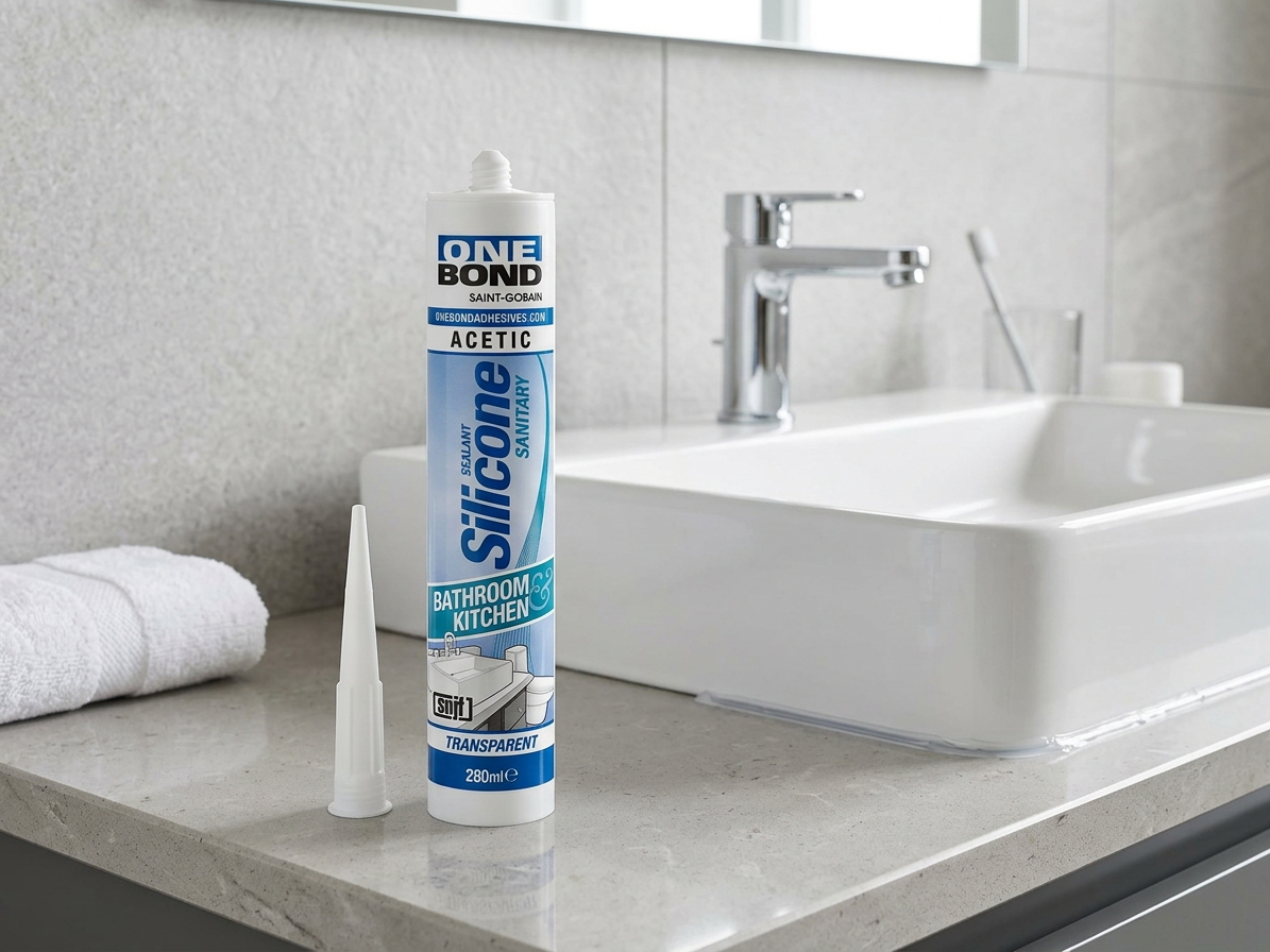 OneBond sanitárny silikón transparentný 280 ml