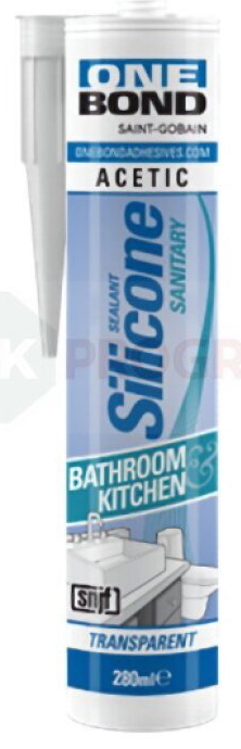 OneBond sanitárny silikón transparentný 280 ml