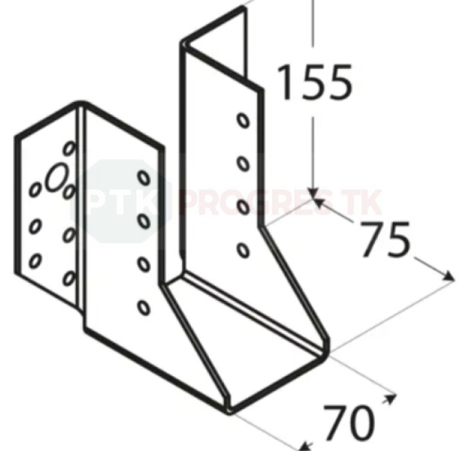 Papuča WB 22 trámov 70x155x2mm