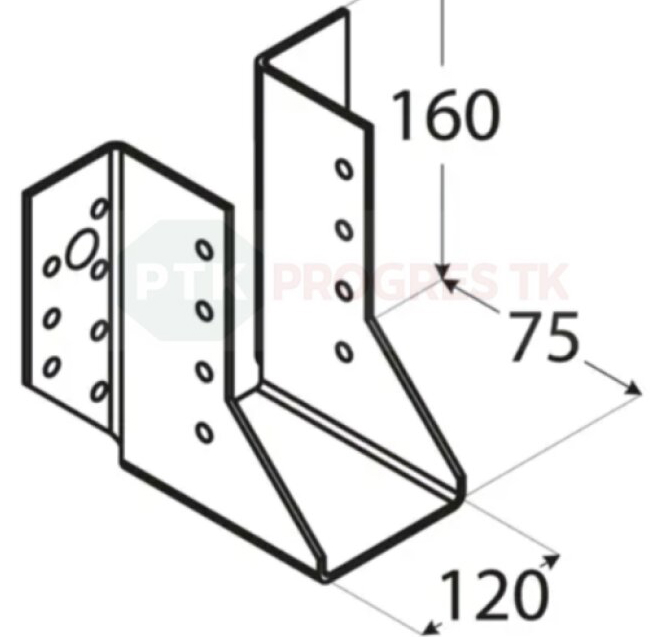 Papuča WB 35 trámov 120x160x2mm