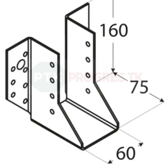 Papuča WB 16 trámov 60x160x2mm