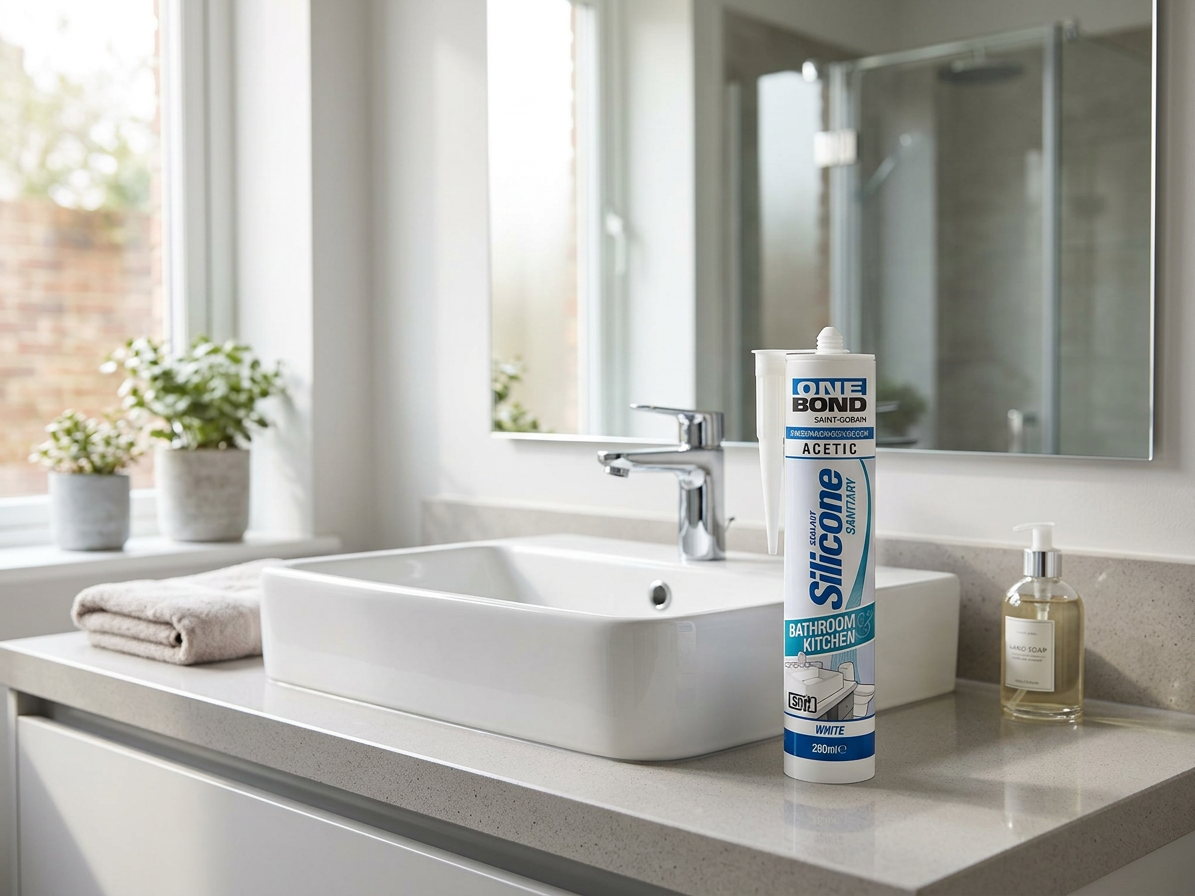 OneBond sanitárny silikón 280 ml, biely
