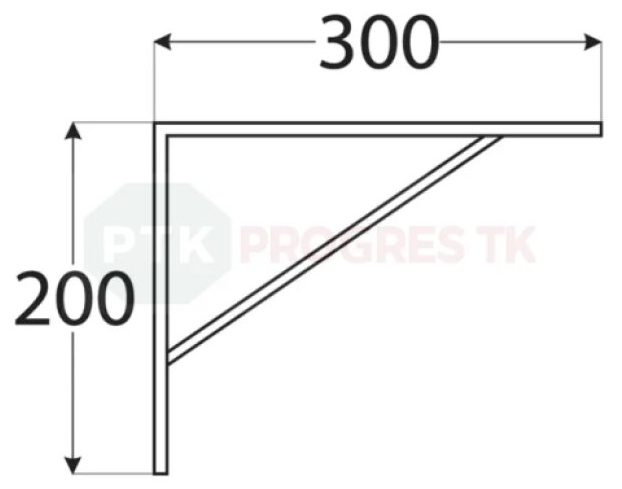 Konzola WSWP 300 sivá 300x200 bal. 10ks